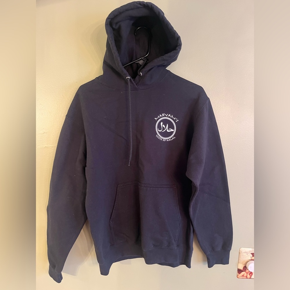 Port and Company Navy Hoodie with Logo